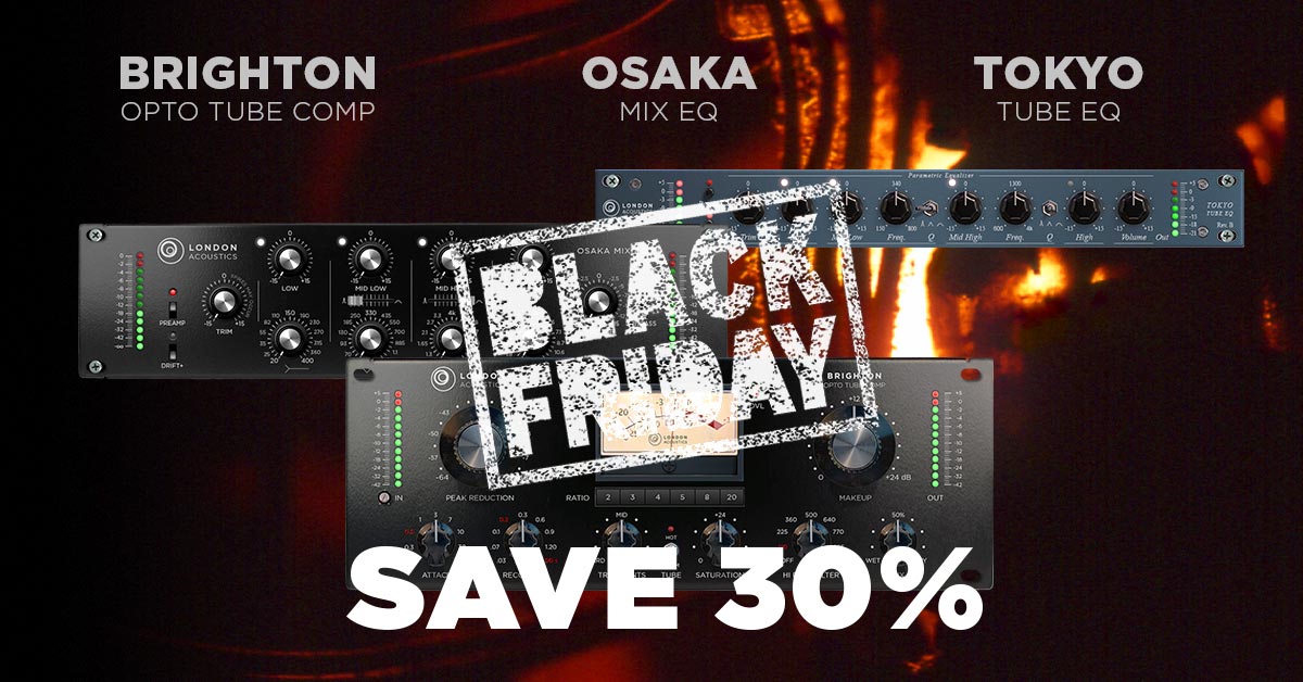 30% off all London Acoustics Plugins Black Friday 2019